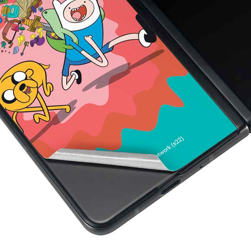 Adult Swim Adventure Time Jake and Finn Galaxy Z Fold4 5G Skin